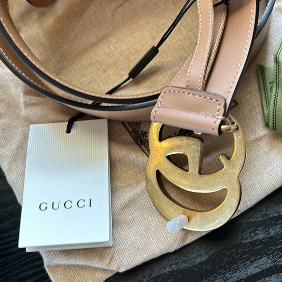 Gucci Marmont GG women’s belt in taupe - Picture 3 of 6